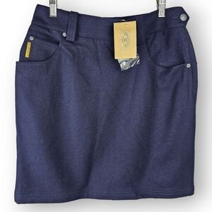 NWT - Vintage Armani Jeans Brand Wool Blend Skirt Size 14